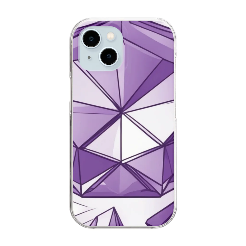 jewel_beのアメジスト Clear Smartphone Case