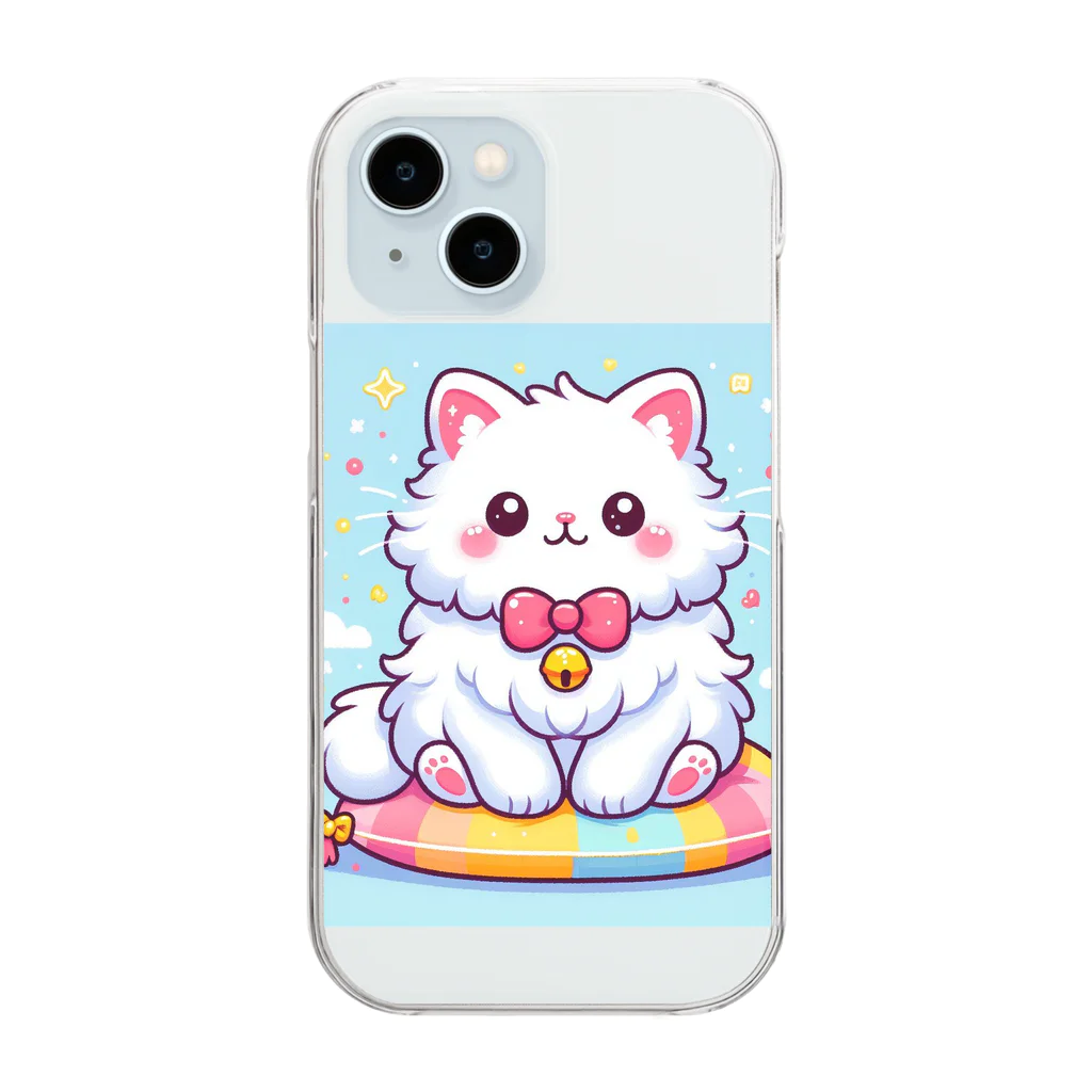 Tomo-Shopのゆるかわキャット Clear Smartphone Case