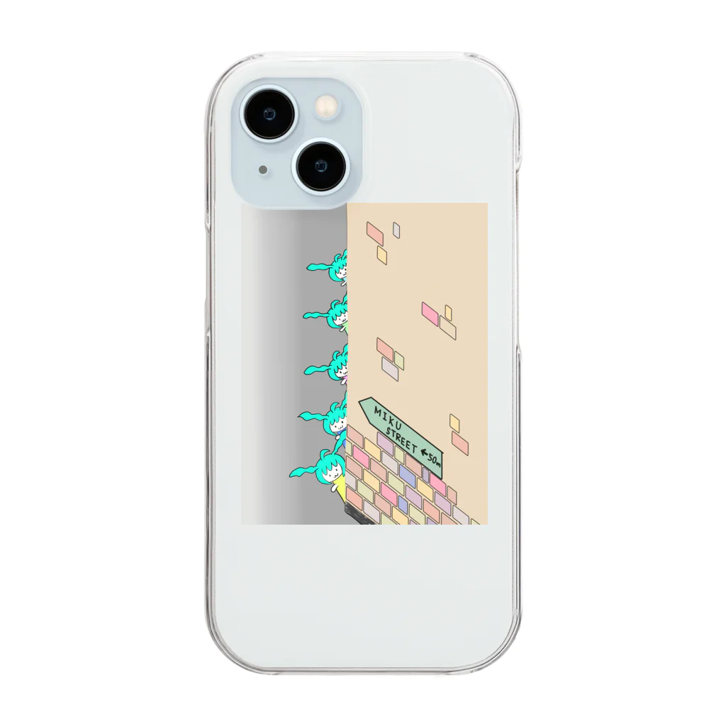 sotaro(創太郎)の"ミクたちの楽しい街、ミクストリートへようこそ！" Clear Smartphone Case