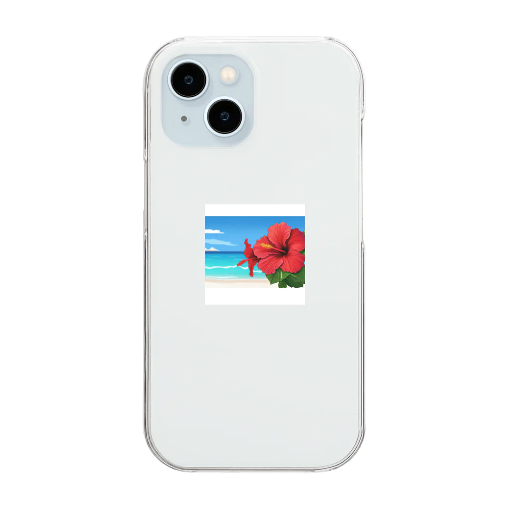 kaiminsapoのハイビスカス　リゾート　🌺　🏝️ Clear Smartphone Case