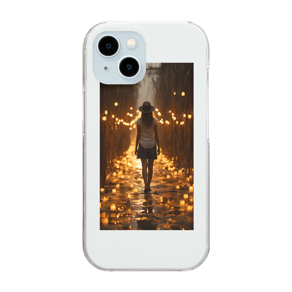 aoicanonのJourney Through the Lanterns Clear Smartphone Case