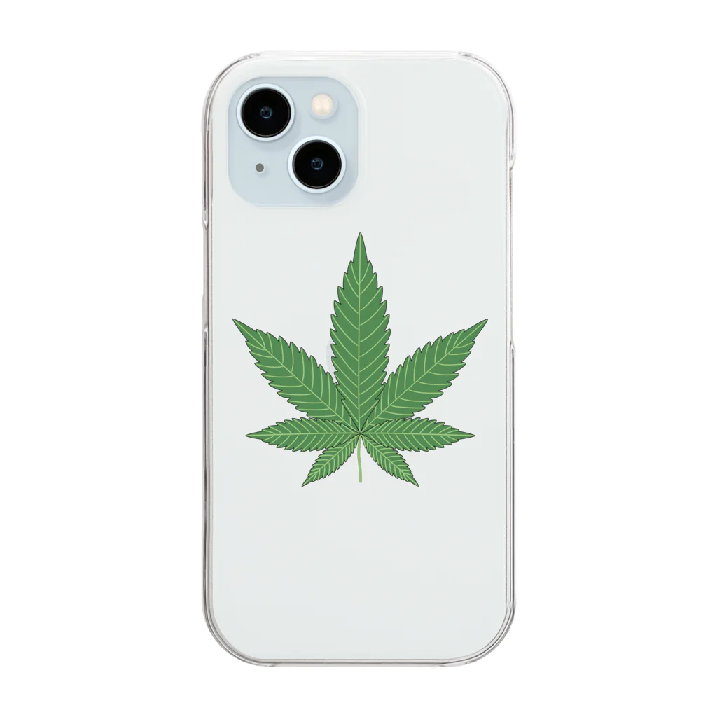 iroiro_ojisan11の大麻 Clear Smartphone Case