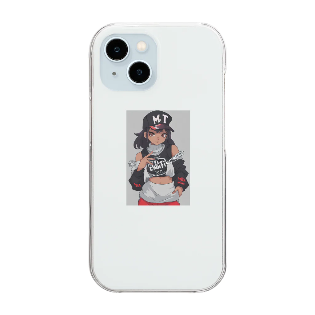 RYU_RYUのhip-hop レディース Clear Smartphone Case