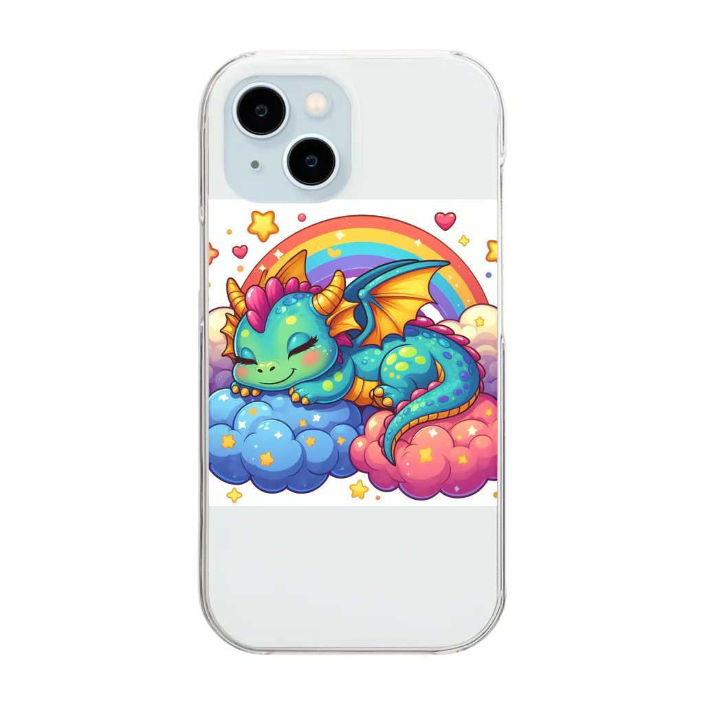 Harmony of Natureの夢見るドラゴン Clear Smartphone Case