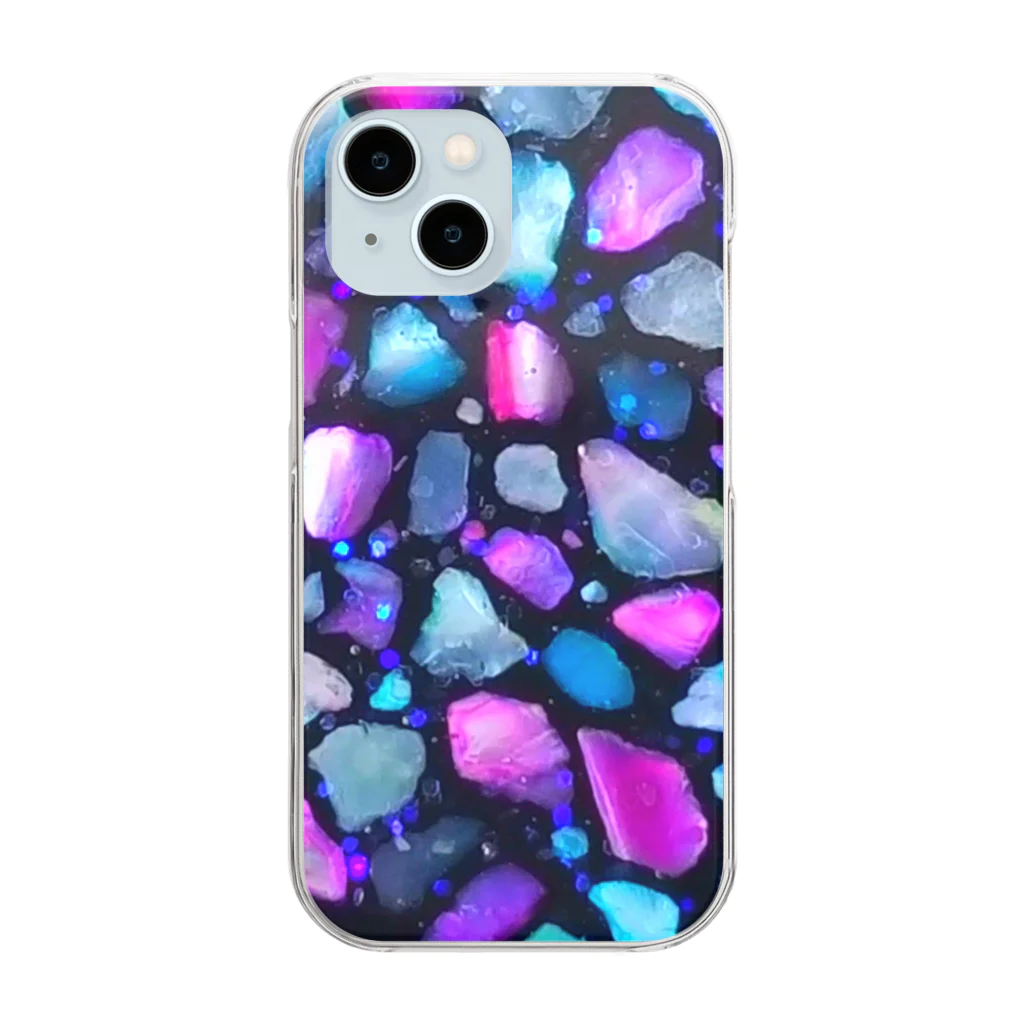 M'sMのMosaic of Shell Clear Smartphone Case