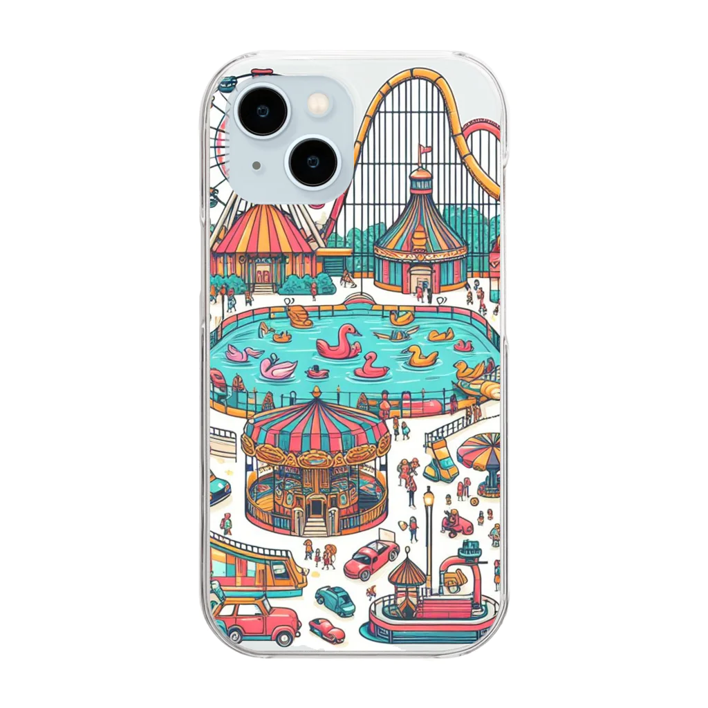 ぴくちゃー55の楽しい遊園地 Clear Smartphone Case