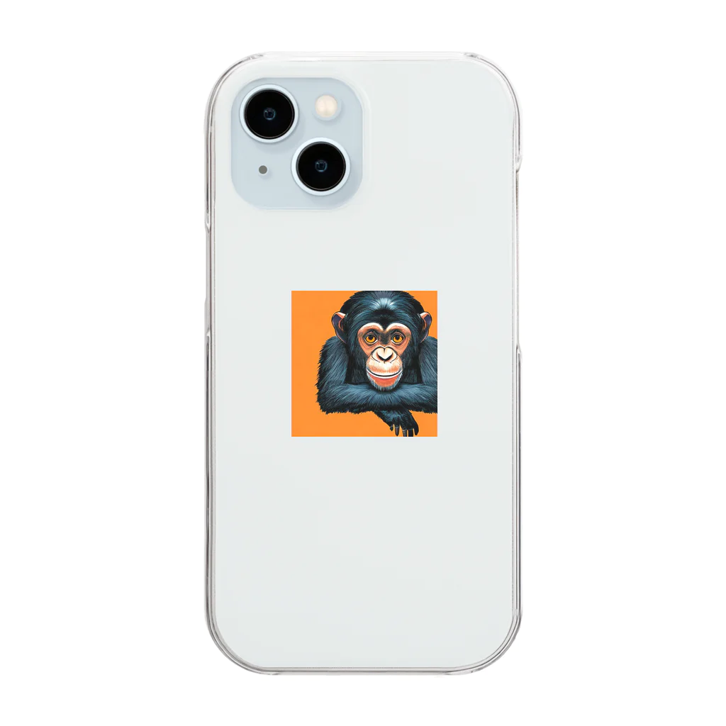 gabliel.のチンパンジー Clear Smartphone Case