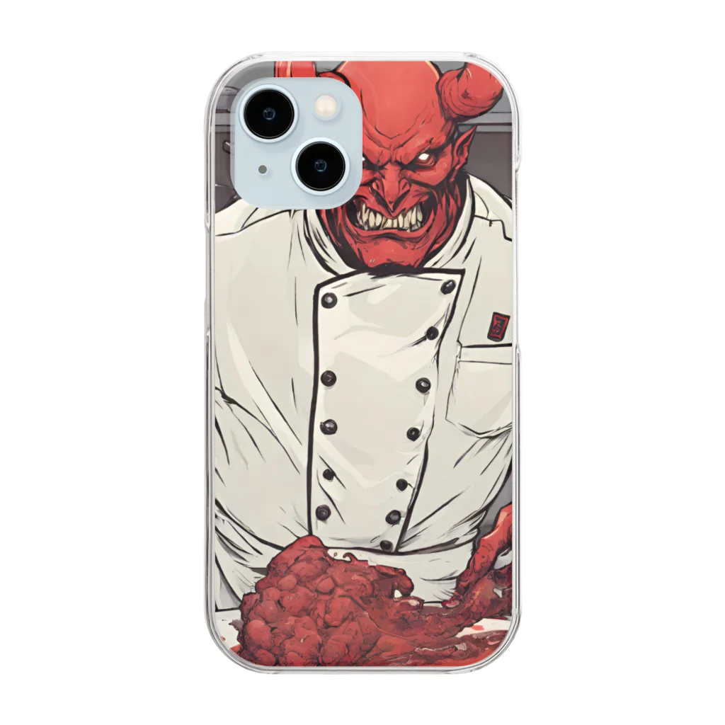 d-design-labのdevil's cookingグッズ Clear Smartphone Case