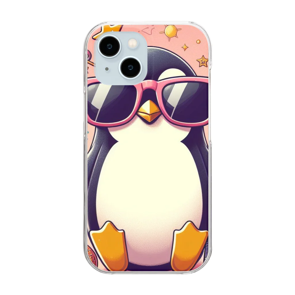 Design Harborのcool penguin Clear Smartphone Case