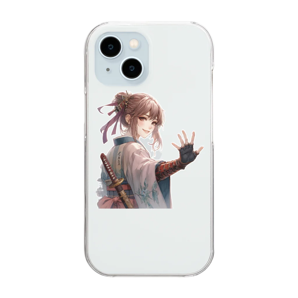 chocotamaの侍女子 Clear Smartphone Case