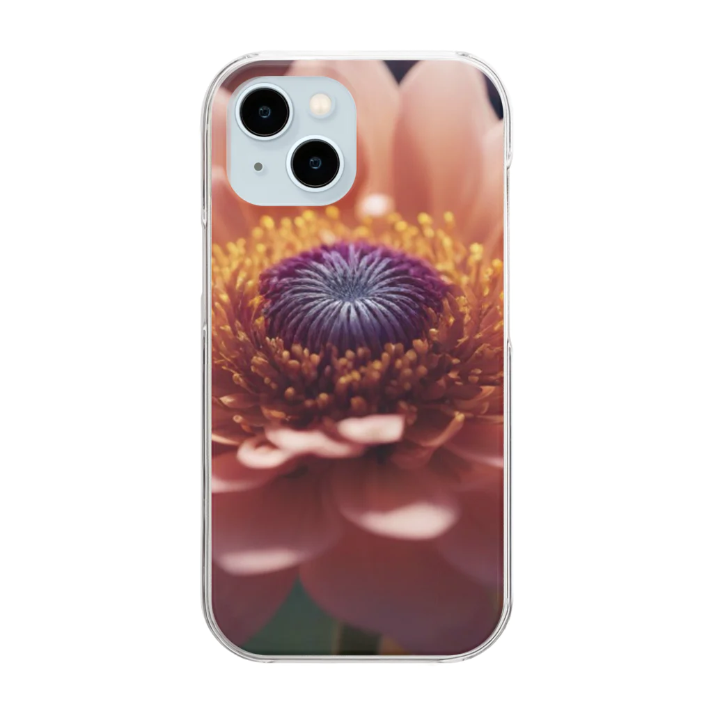 tyomesuke14の神秘的な花 Clear Smartphone Case