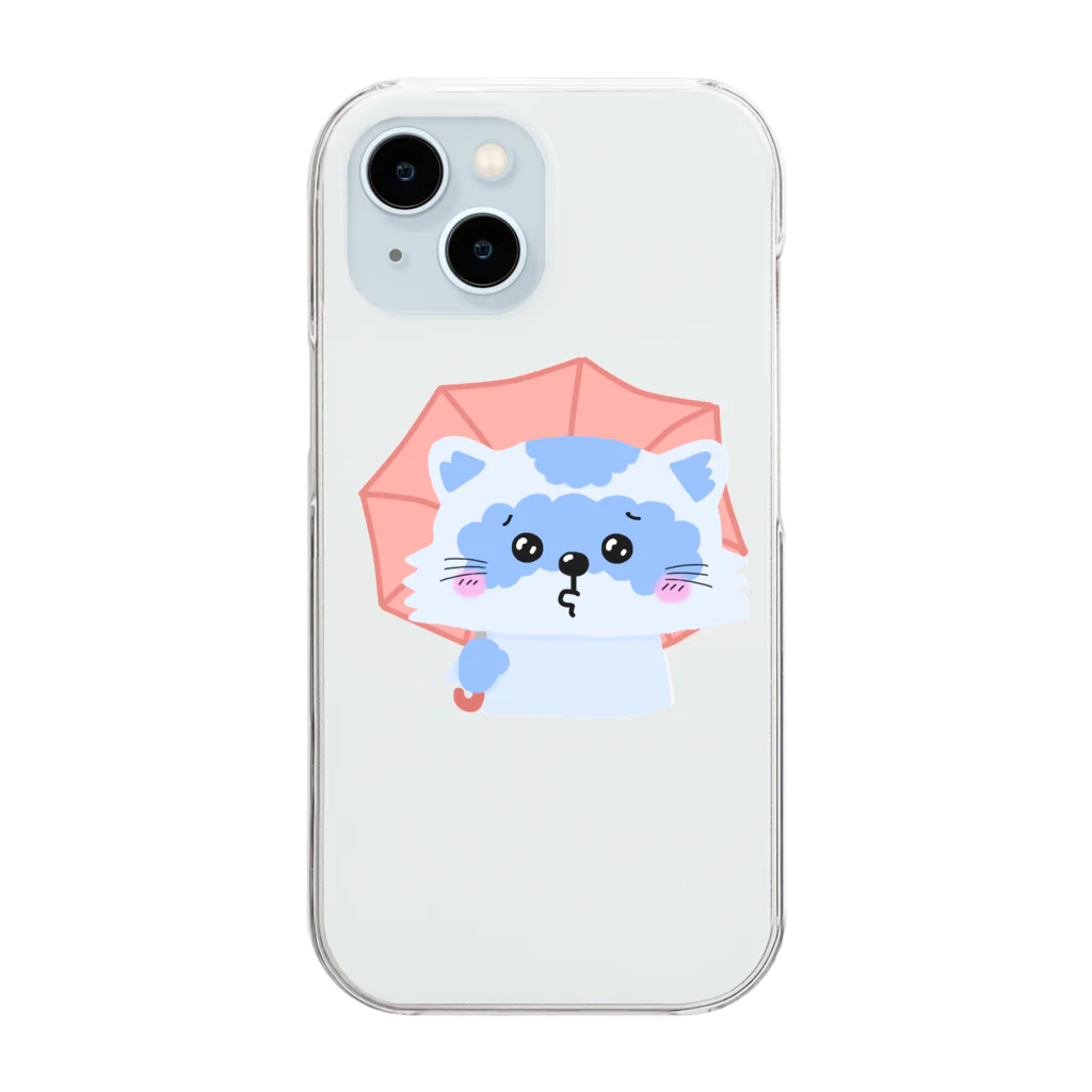 AKARI MACHIDAのあらいぐも(傘) Clear Smartphone Case