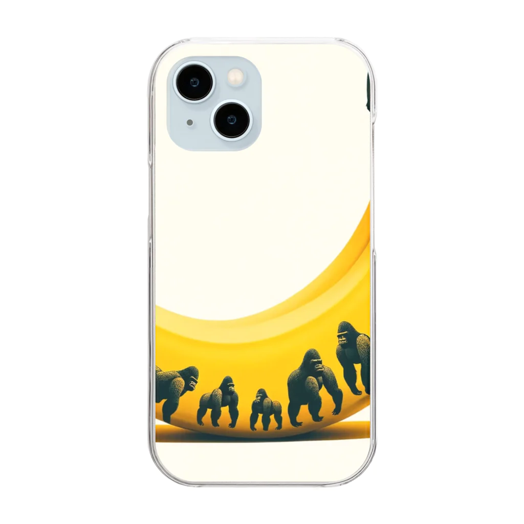 ゴリラショップのThe Mighty Gorilla Sugar Spots Clear Smartphone Case