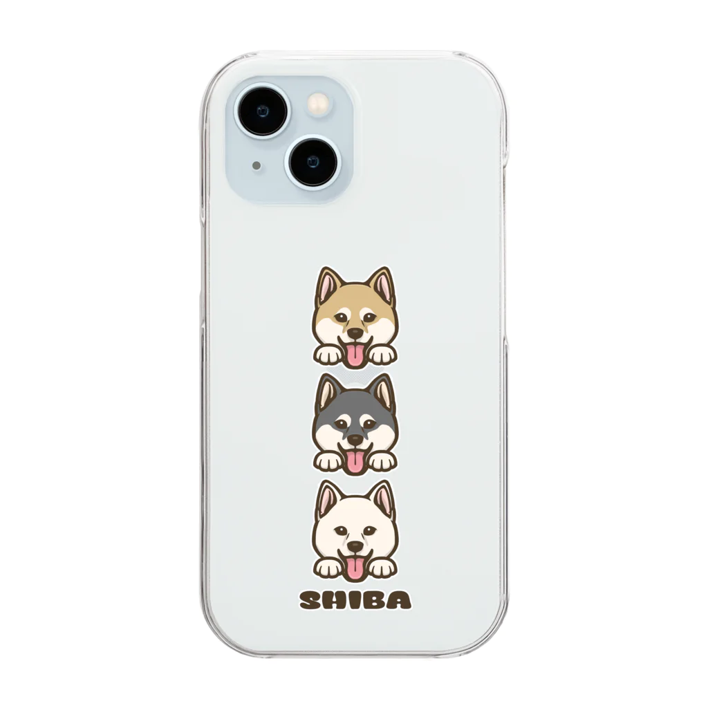 わんこやの柴犬 Clear Smartphone Case