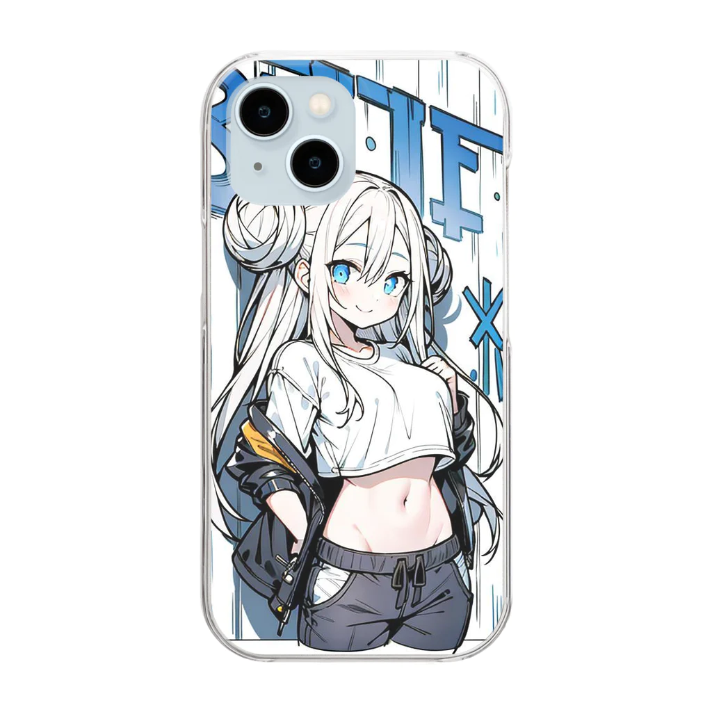 hibikiのアメコミみたいなやつ Clear Smartphone Case