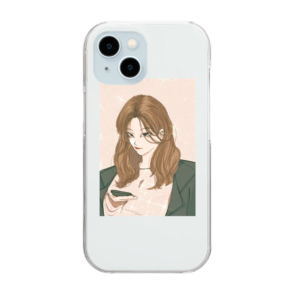 nogi_のツリメのリツ Clear Smartphone Case