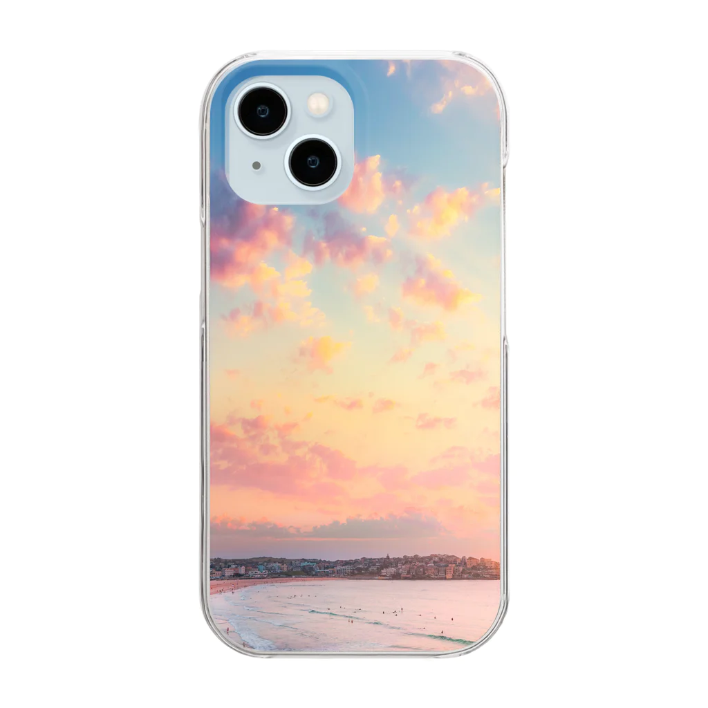 orange_honeyの夕焼け13 Clear Smartphone Case