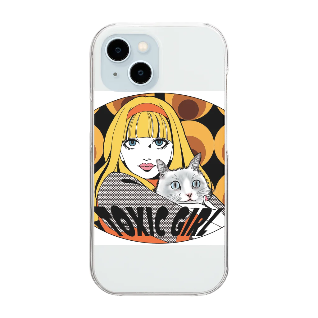 繭のToxic Girl Clear Smartphone Case