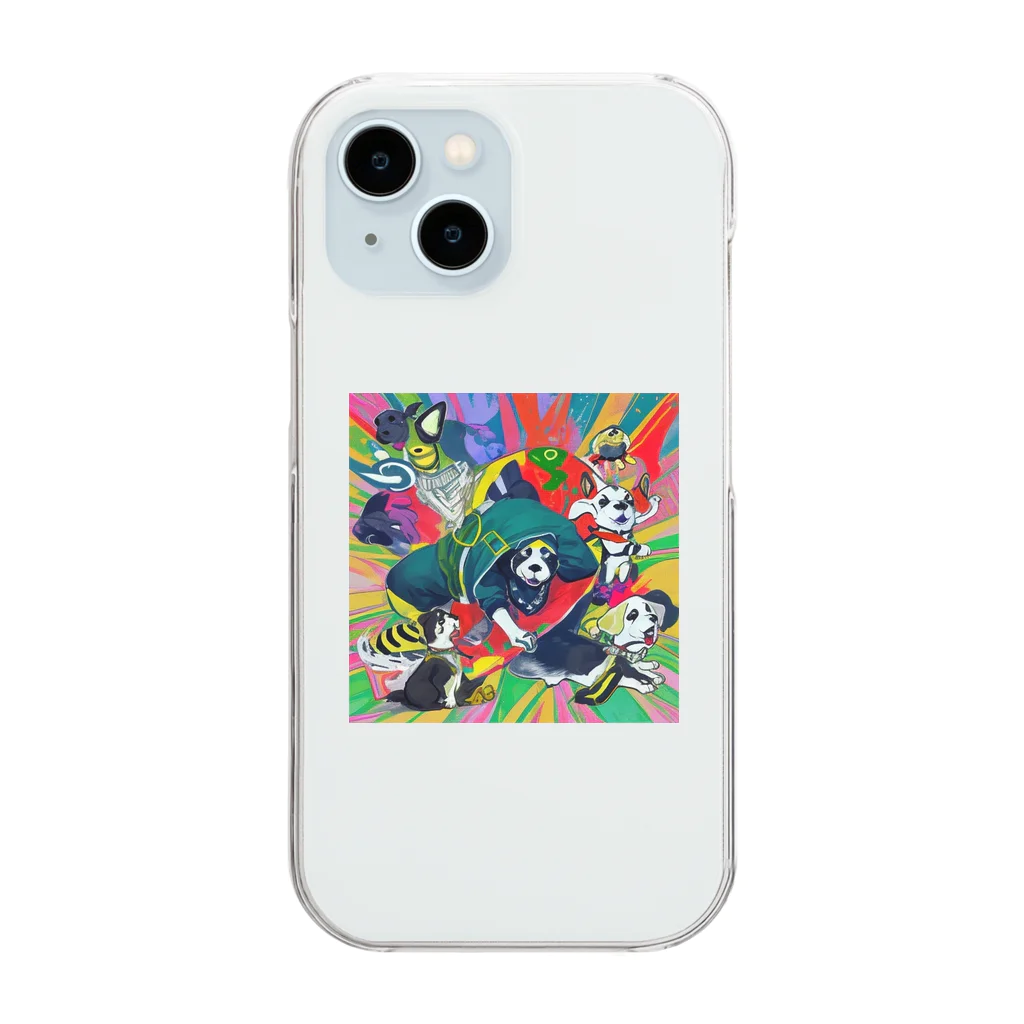 FoL_andのdogまん Clear Smartphone Case