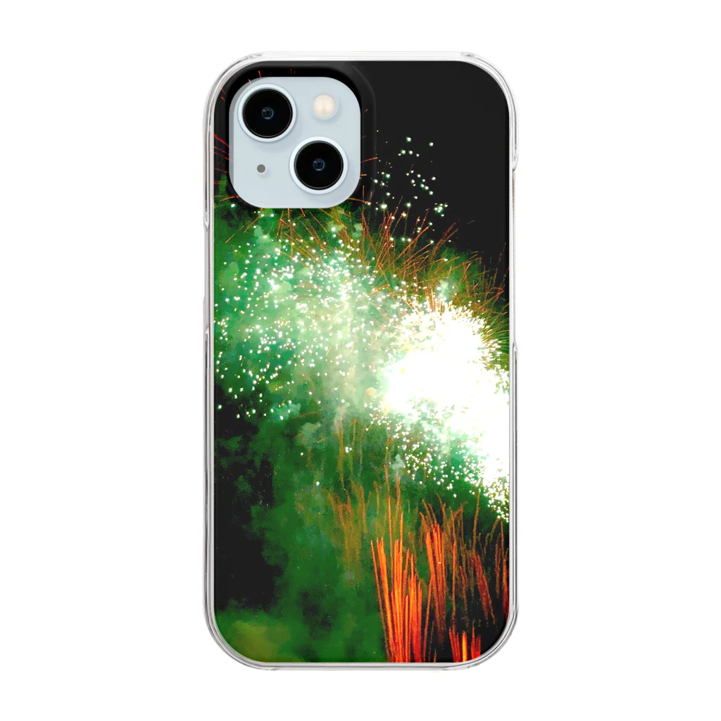 necocoのHANABI-Ⅶ Clear Smartphone Case