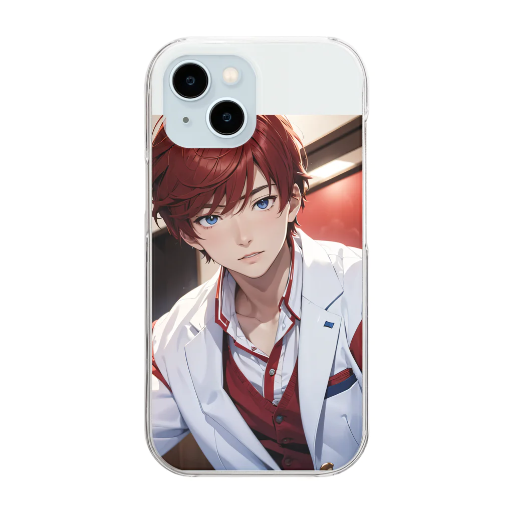 にこにこイケメンファクトリーの赤羽翔太--『～Grooveの先に広がる未来 ～』 Clear Smartphone Case