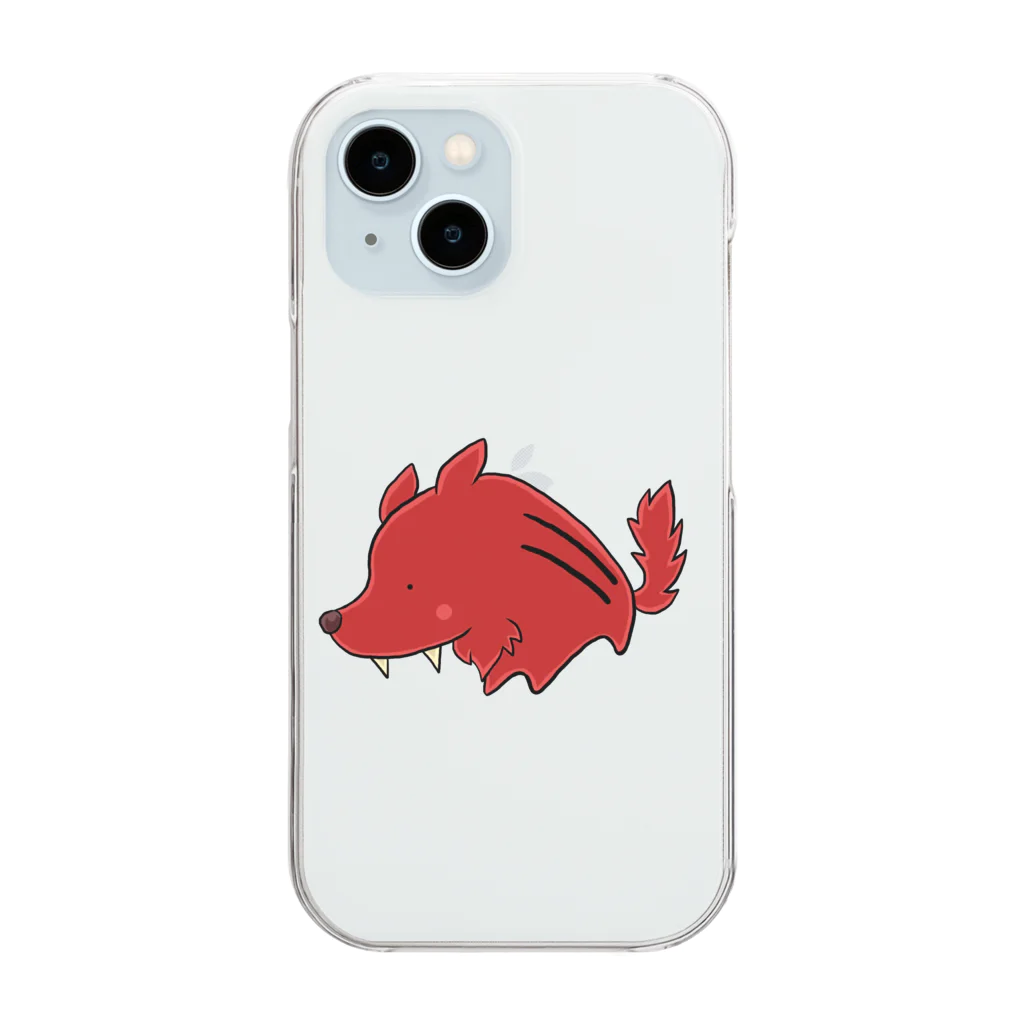 もふもふ堂のジェヴォーダンの獣 Clear Smartphone Case