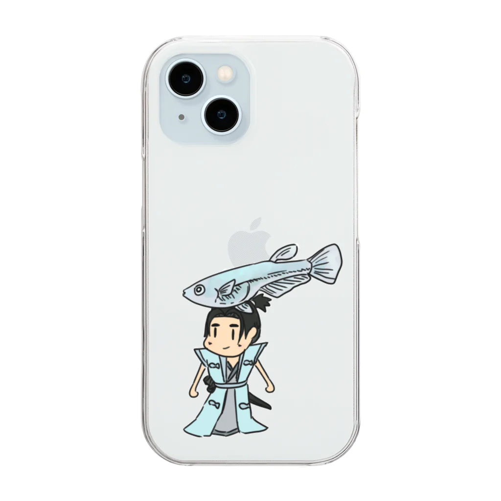 🕷Ame-shop🦇の幹之侍 Clear Smartphone Case