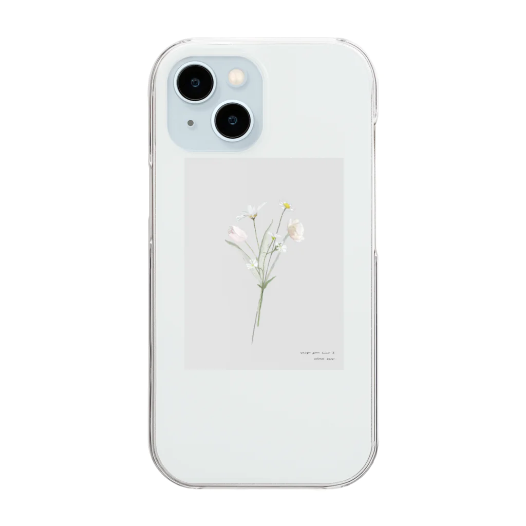 rilybiiの💐 Hanataba . grayish pale color . Clear Smartphone Case