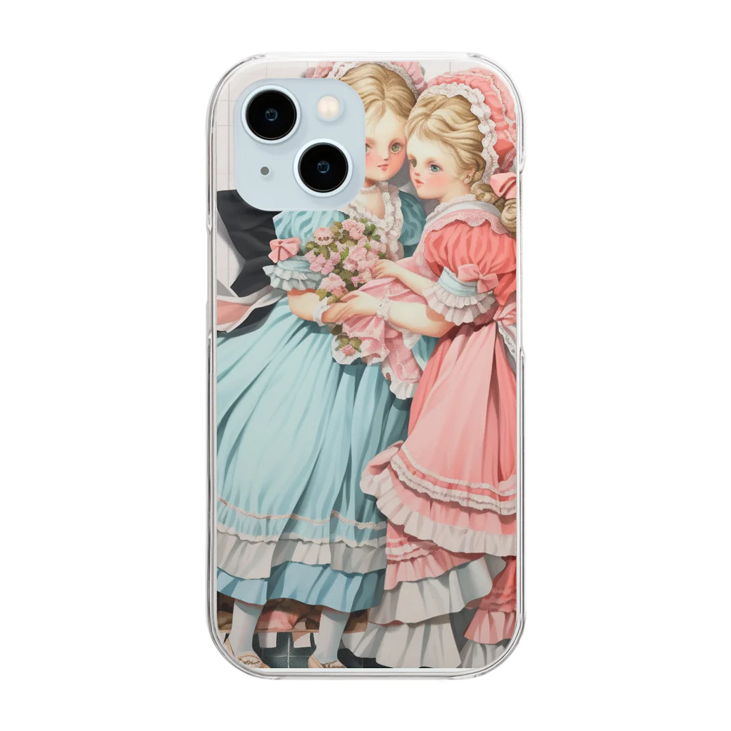 AQUAMETAVERSEの可愛い姉妹たち アメジスト2846 Clear Smartphone Case