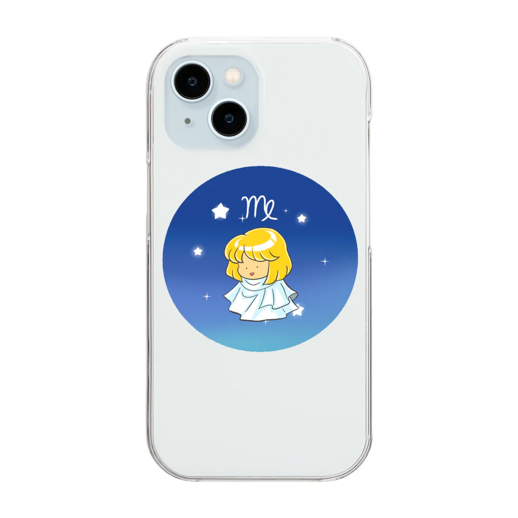 もふもふ堂の乙女座 Clear Smartphone Case