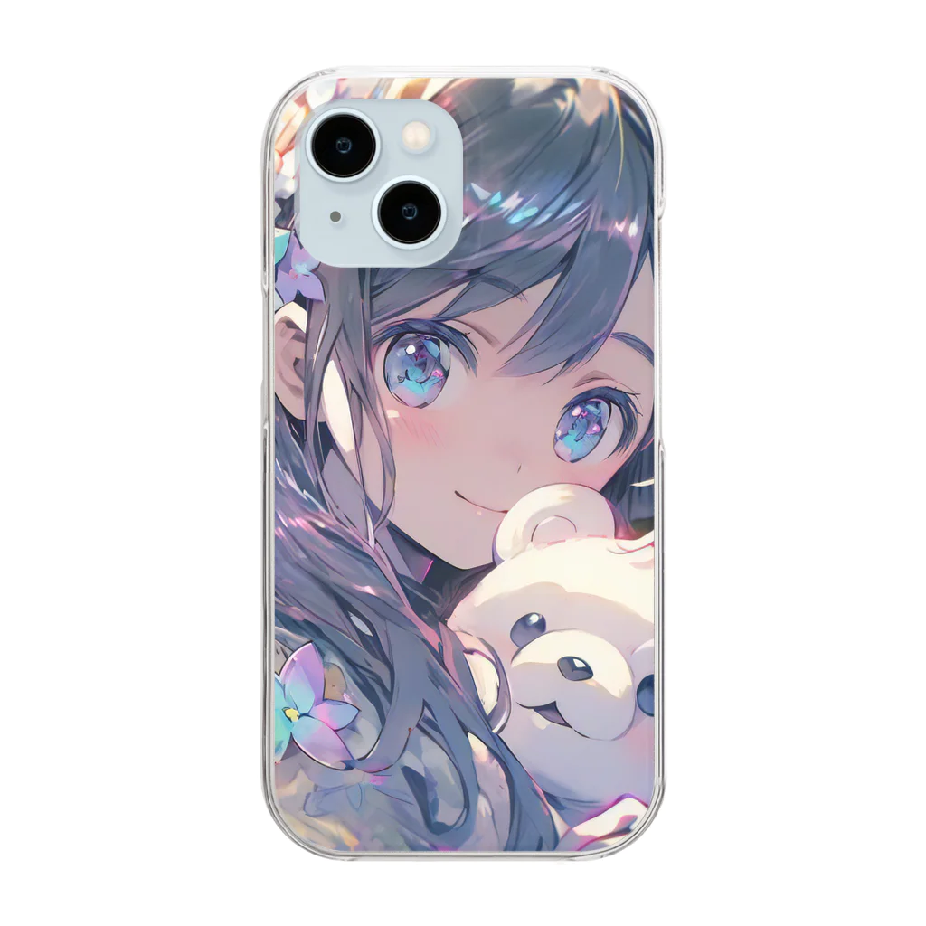 rin_cocoのかわいい！クマ抱っこ♪ Clear Smartphone Case