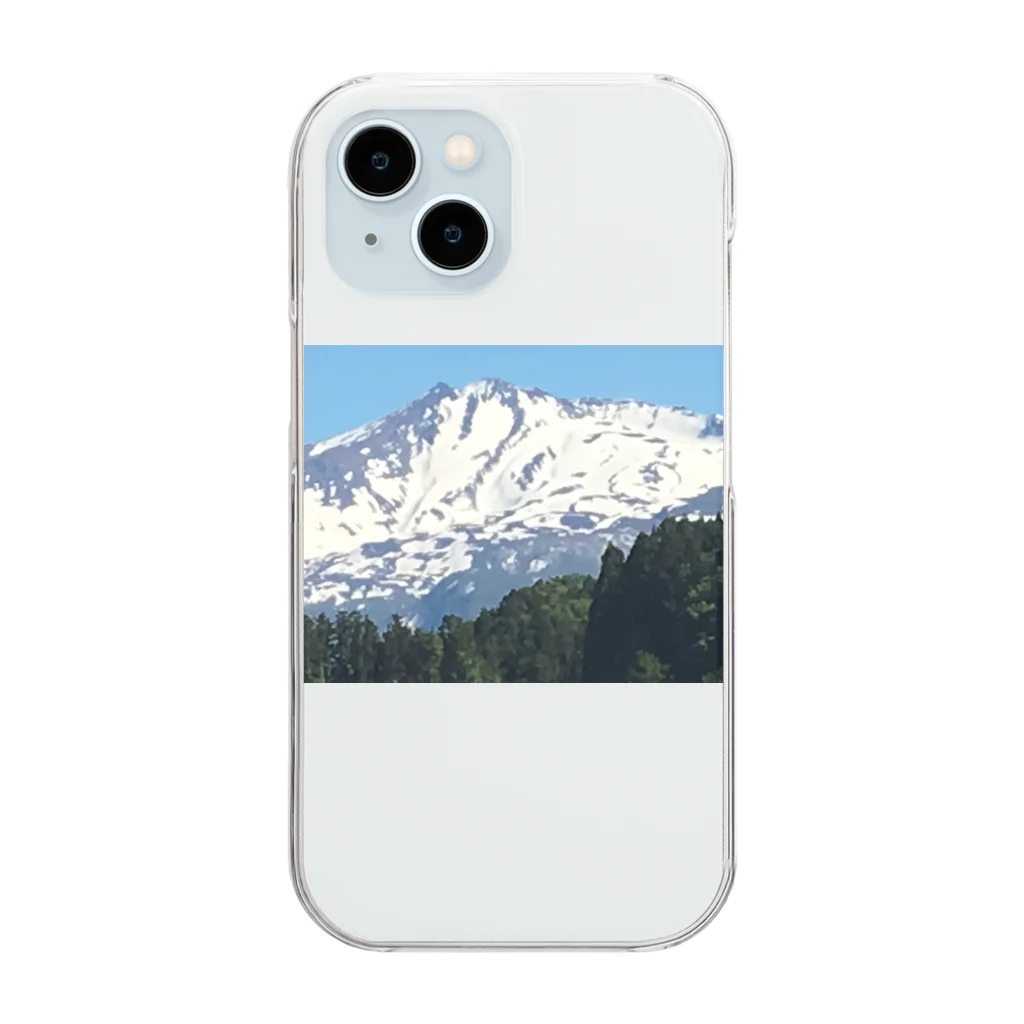 ReallyCoolMamoruの秋田鳥海山_AkitaChoukaisan Clear Smartphone Case