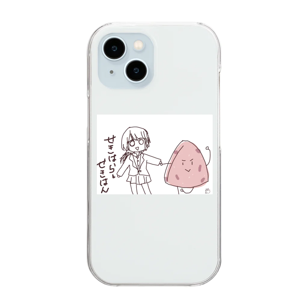 ぴあんのせきはらとせきはん Clear Smartphone Case