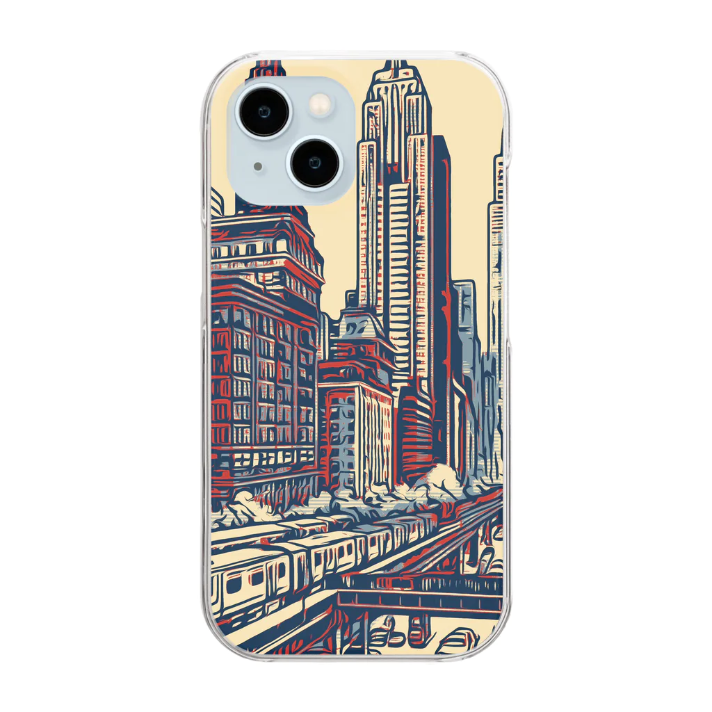 MONAKA DESIGNSの urban landscape Clear Smartphone Case