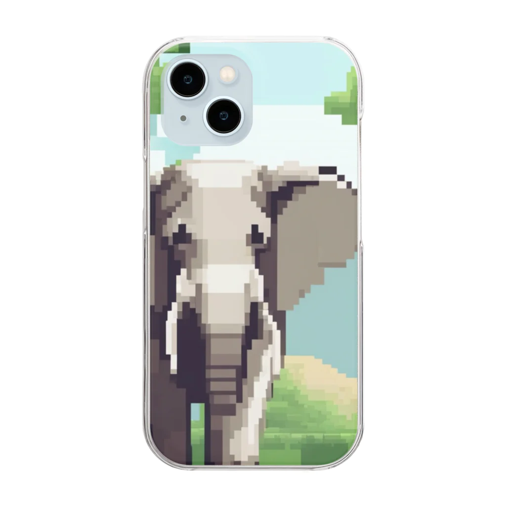 shoheiiwasaの動物園のゾウ Clear Smartphone Case