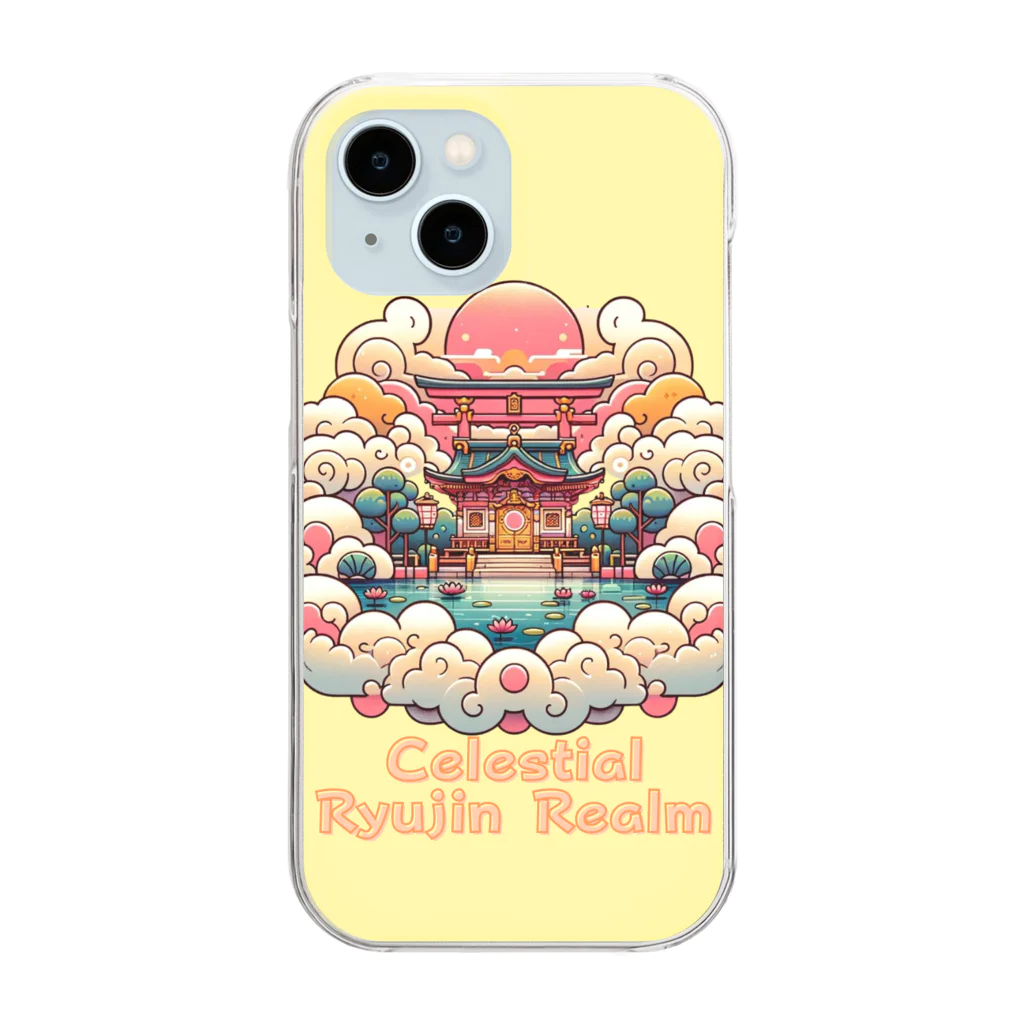 大江戸花火祭りのCelestial Ryujin Realm～天上の龍神社7~9 Clear Smartphone Case