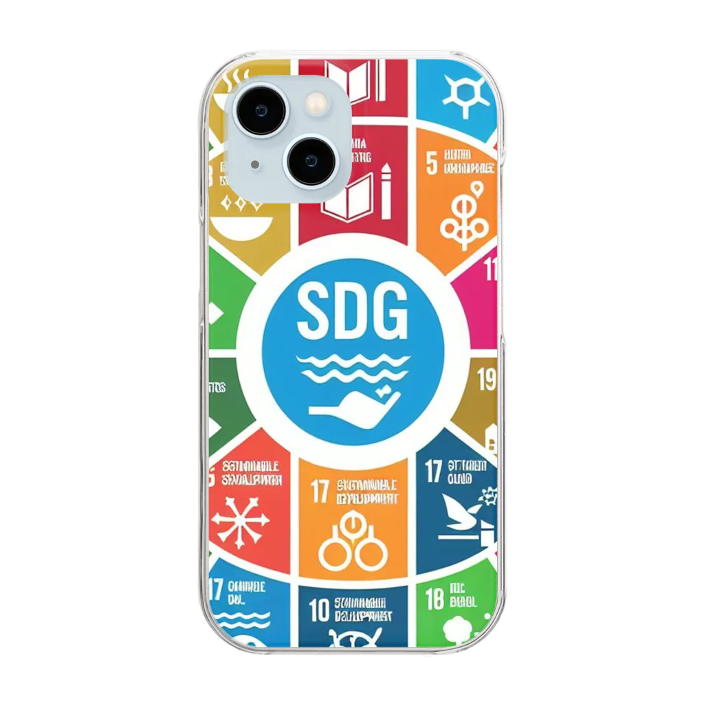 happiness_shopのSDGs（持続可能な開発目標） Clear Smartphone Case