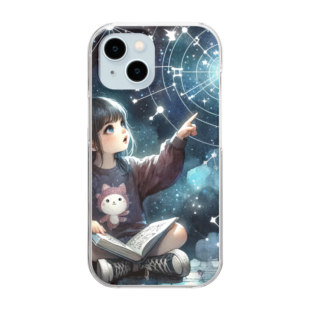 電子のお絵描き屋さんのConstellation Girl2 Clear Smartphone Case