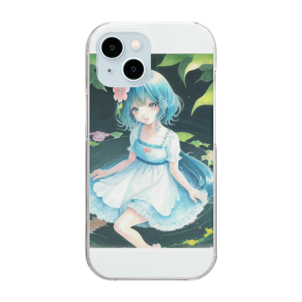 幻想少女の幻想少女、水遊び「壱」 Clear Smartphone Case