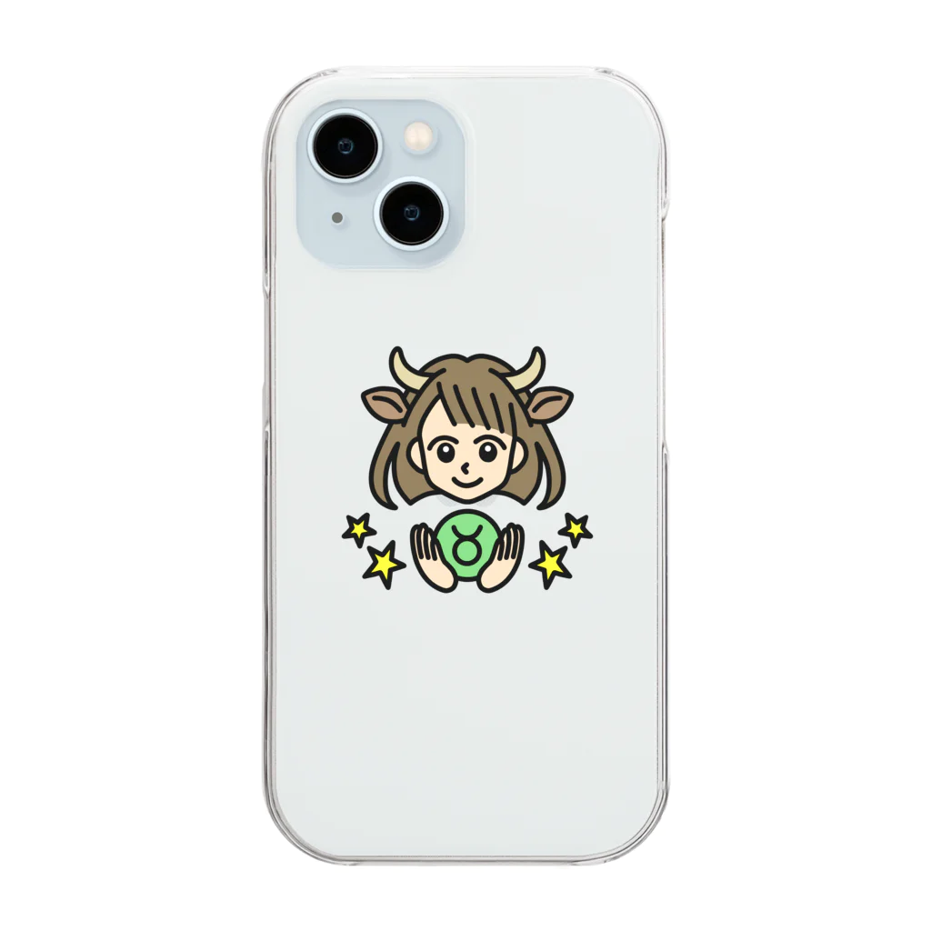 Yukarinaの星座ショップのおうし座♉ Clear Smartphone Case