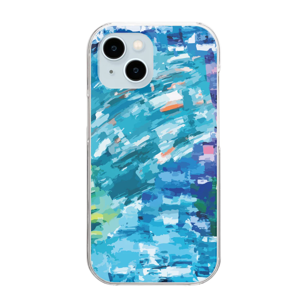 Akya_ArtworksのSeven seas Clear Smartphone Case