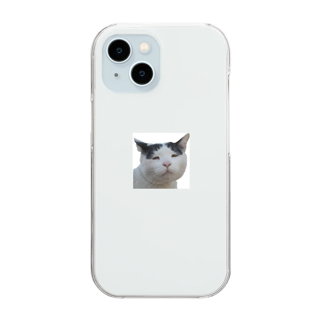 fukayanのブサかわ猫　ベン Clear Smartphone Case