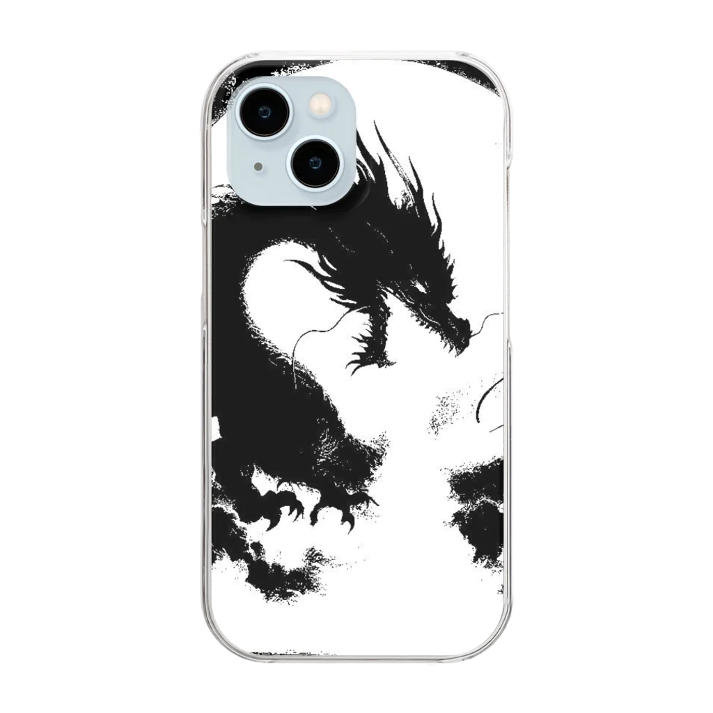 nekodoragonのドラゴンブレス！ Clear Smartphone Case