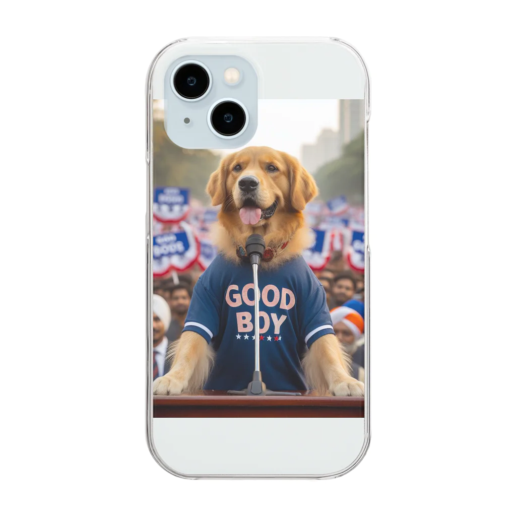 qloの大統領を目指すGOOD BOY Clear Smartphone Case