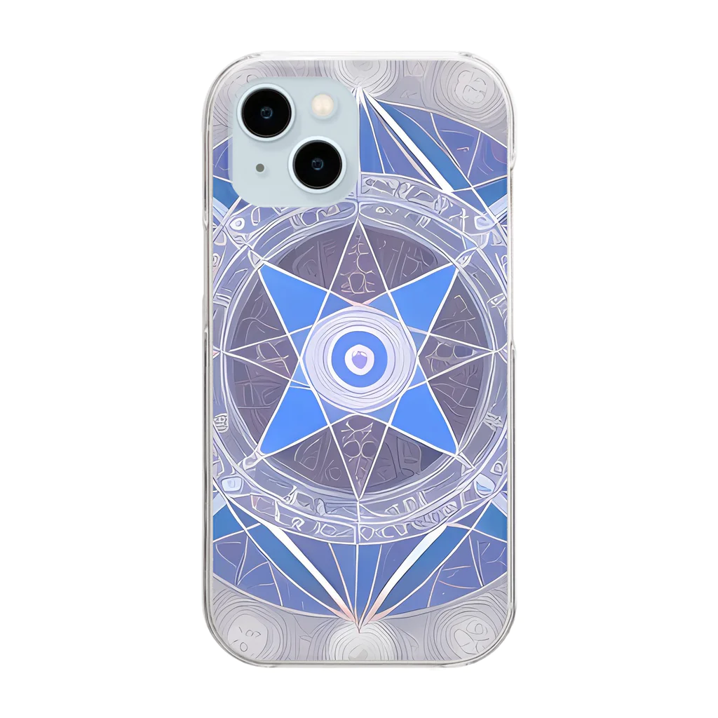 幻想の館の不思議模様・四角 Clear Smartphone Case