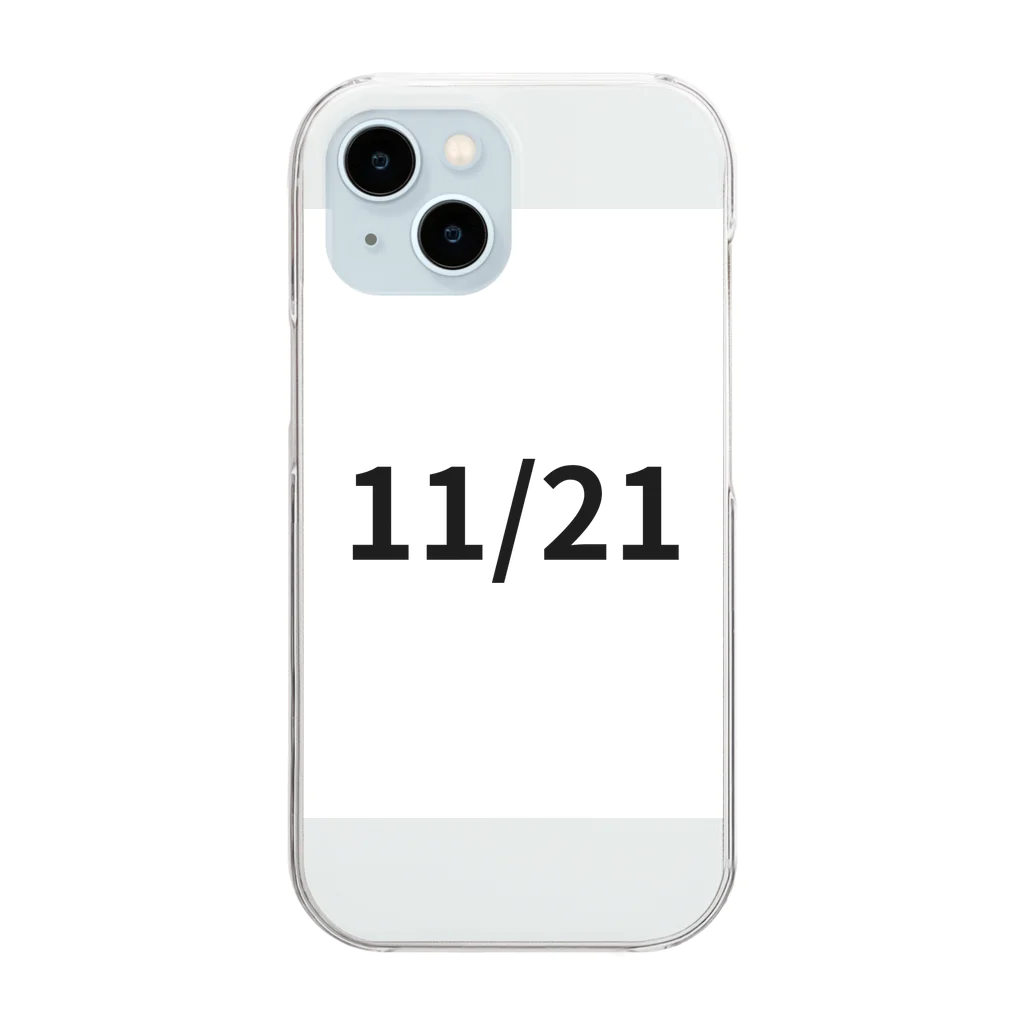 AY-28の日付グッズ　11/21 バージョン Clear Smartphone Case