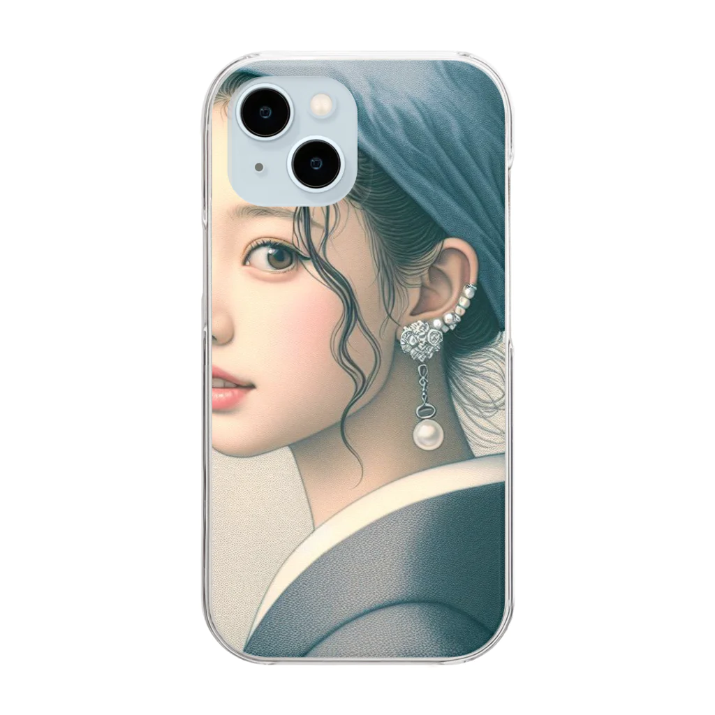 dai-gooutのJapanese Girl Clear Smartphone Case