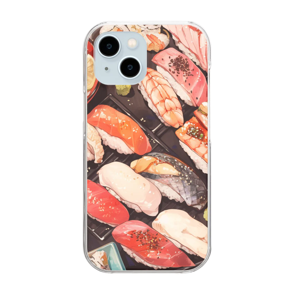 AQUAMETAVERSEの寿司 Marsa 106 Clear Smartphone Case
