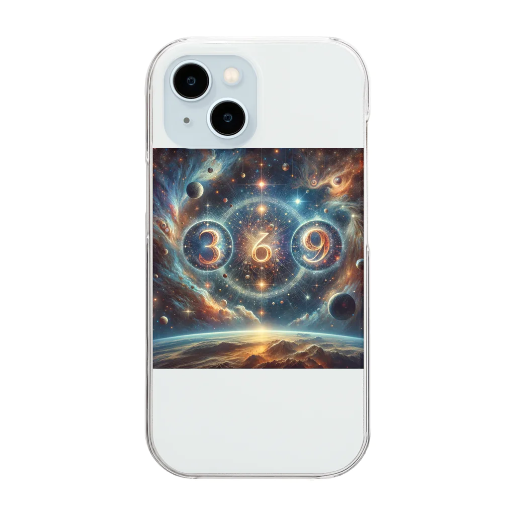 Super_Bluemoonの369＝宇宙の法則🎵 Clear Smartphone Case