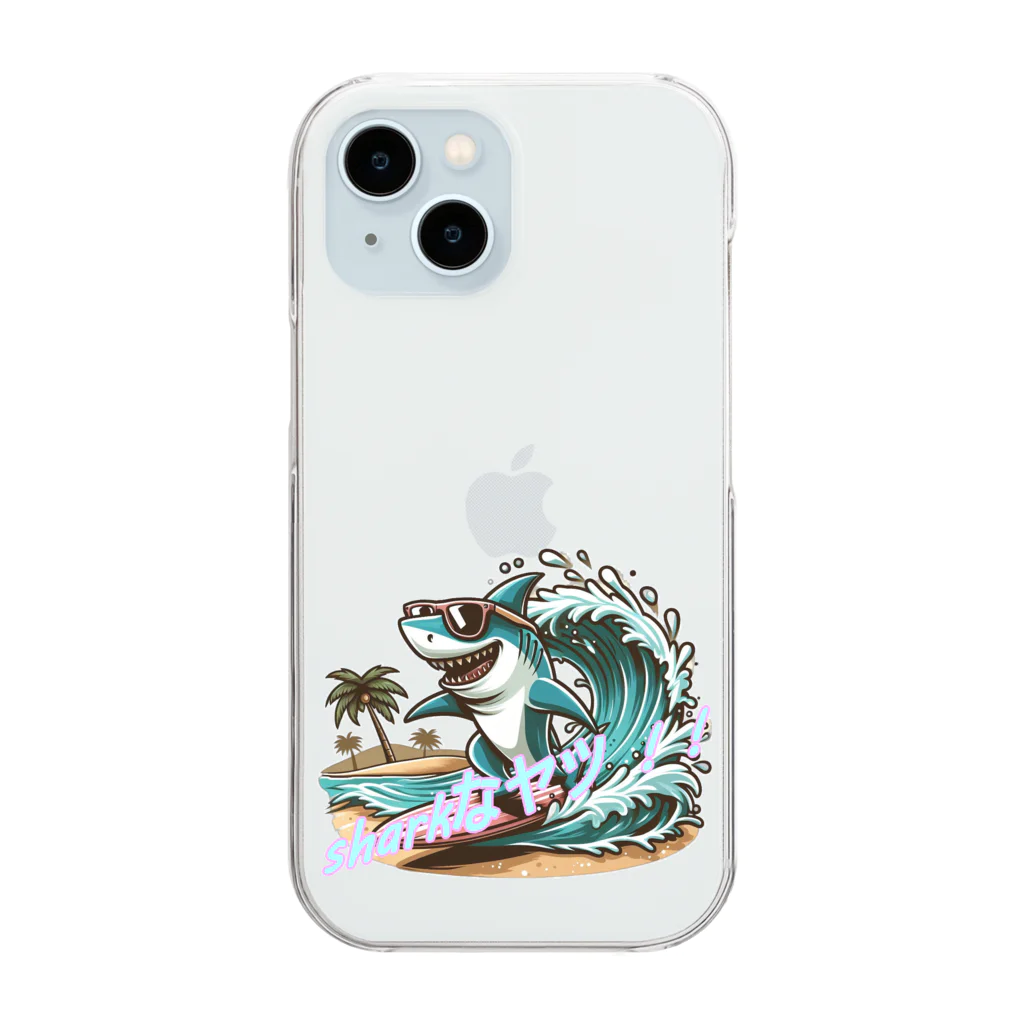 風来のSharkなヤツ!! Clear Smartphone Case